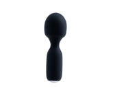 Wini Rechargeable Mini Wand Massager Black with 10 Vibrations Electric Massager